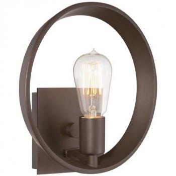 Lámpara de pared Theatre Row, bronce - Aplique de diseño clásico, acabado en bronce, ideal para iluminación decorativa en interiores, compatible con bombillas LED y de bajo consumo