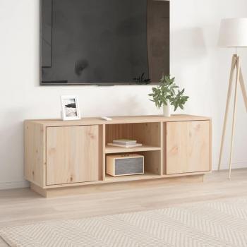 Mueble de TV de Madera Maciza de Pino 110x35x40,5 cm