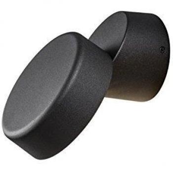 Aplique LED de exterior orientable Vicenza, 4W, 230 Lúmenes, IP44, color negro