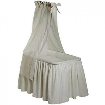 Cambrass Classic - Minicuna con dosel 55 x 81 x 65 cm, color beige