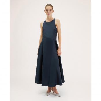 Vestido Largo Motivi con Cruce Posterior y Tirantes Elásticos