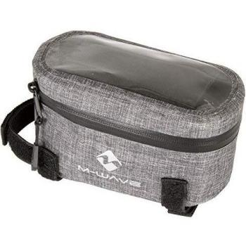 Bolsa Cuadro M-Wave Suburban 1.5L Nylon Impermeable Gris 18.5 x 9.5 cm