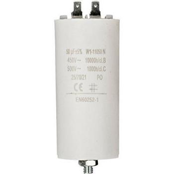 Fixapart - Cebador de Arranque para Motor Eléctrico, 50.0 uF, 450 VAC, Dimensiones 50 x 117 mm