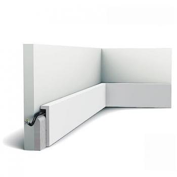Zócalo Decorativo Orac SX171 RAL9003 200x10x2,2 cm Blanco Diseño Contemporáneo