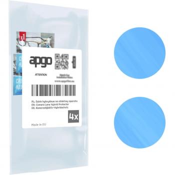 Protector de Lente de Cámara 4x de Vidrio Híbrido para ZTE Blade V50, Protección 9H y Diseño Elegante
