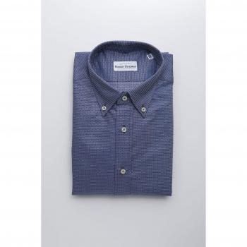Robert Friedman Blue Cotton Shirt - XXL