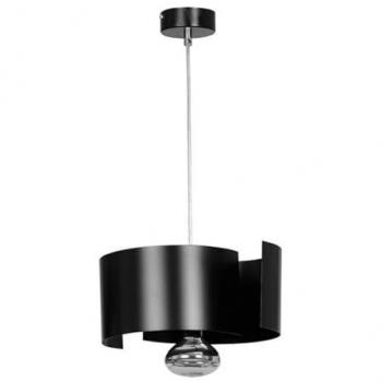 Lámpara de Suspensión Vixon, Acero Negro con Recubrimiento de Polvo, 30x100x30 cm