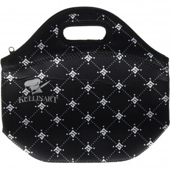 Large Lunch Bag - Insulated Neoprene Tote - Heavy Duty Zipper - 13 x 11.5 x 5 inches - for Men, Women & Kids by Kullinart
