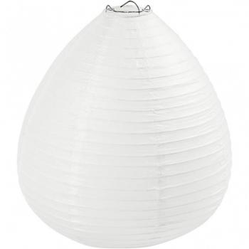 Lámpara de papel Gota, H: 27 cm, D: 25 cm, blanca, 1 pieza