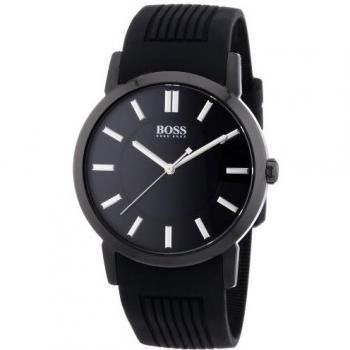 Hugo Boss 0 - Reloj de Cuarzo para Hombre, con Correa de plástico, Color Negro