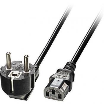 Lindy 30336 - Cable de Conexión Macho/Hembra, 3m, CEE7/7 a C13 Acoplador, Color Negro y Duracell CR1616 - Pila de Botón/Moneda de Litio 3V, Paquete Individual
