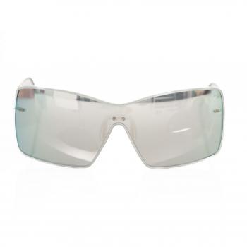 Frankie Morello Silver Metallic Fibre Sunglasses, female, Gray, Size: ONE SIZE