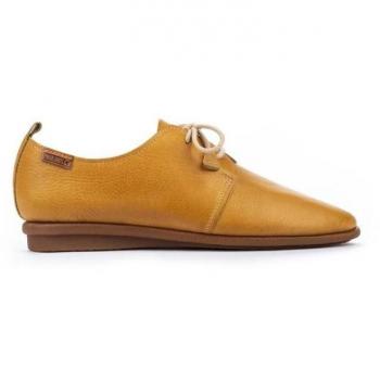 Pikolinos Blucher de Piel Calabria W9K-4985 para Mujer - Zapatos de Mujer en color Mostaza