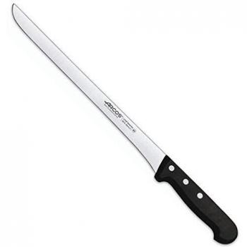 Arcos Serie Universal, Cuchillo Jamonero, Hoja de Acero Inoxidable Nitrum 280 mm, Mango de Polioximetileno, POM Color Negro
