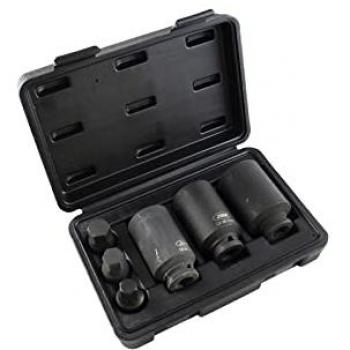 JBM - Set de 3 vasos y 3 puntas de impacto hexagonales de 1/2 (52337)