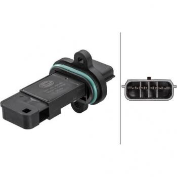 Caudalímetro HELLA 8ET 358 095-431, sensor de flujo de aire, compatible con múltiples vehículos, alta precisión en la medición del caudal de aire, diseño compacto y duradero, fácil instalación