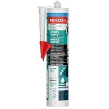 Silicona Neutra Blanca para Cocinas y Baños Marca Penosil
