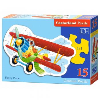 Avión Divertido Castorland - 15 Piezas