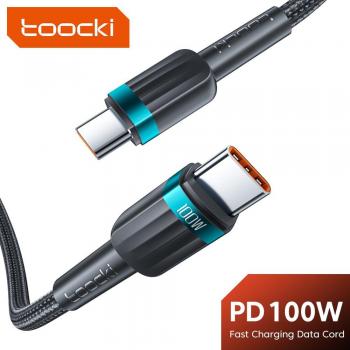 Toocki 100W PD Type C to Type C Fast Charging Cable for Xiaomi, Poco, Realme, Samsung