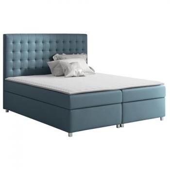 Cama Continental Baltimore 115 Doble Turquesa 160x200 cm con Tapiz y Somieres 213x130 cm