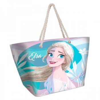 Bolso de Playa Frozen II con Cremallera y Asa, Licencia Oficial Disney, Color Mix, 37 x 52 x 17 cm