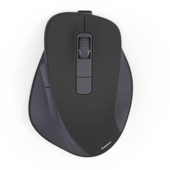 Ratón Hama WM-500 Inalámbrico Óptico 1600 DPI Negro Recargable Silencioso Ergonométrico con 6 Botones