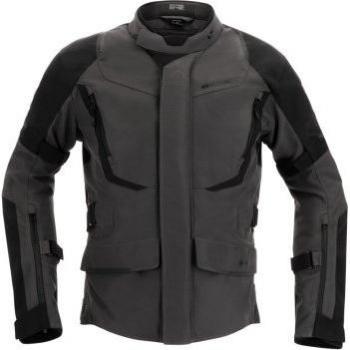 Richa Chaqueta Cyclone 2 GTX Gris Oscuro-Negro, chaqueta textil impermeable para motocicletas, Gore-Tex, color negro y gris, talla 6XL