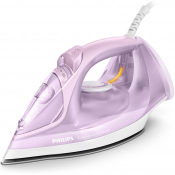Philips - Plancha de Vapor con Suela de Cerámica, 2400 W, Capacidad de 0.3 Litros, Color Lila y Blanco, Modelo GC2678/30