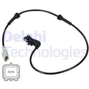 Sensor ABS DELPHI SS20345, sensor de revoluciones de la rueda, compatible con sistemas de frenos antibloqueo (ABS), diseñado para proporcionar información precisa sobre la velocidad de las ruedas, fabricado con materiales duraderos y resistentes