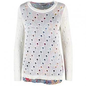 Jersey Desigual Carol Blanco XL Blanco