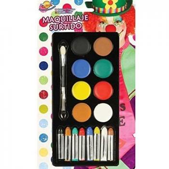 Rudy Paleta de maquillaje Payaso AL Agua con aplicador, Multicolor, 15394 , color/modelo surtido