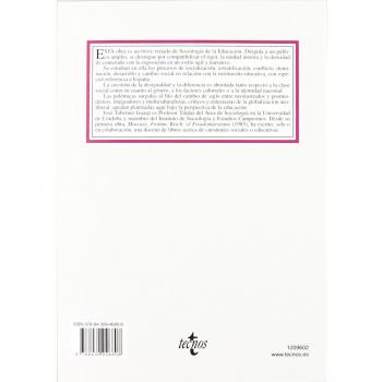 Sociología y educación: El sistema educativo en sociedades modernas. Funciones, cambios y conflictos