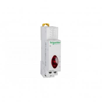 Schneider Electric A9E18327 Acti 9 iIL Red Trifásica Rojo Piloto, 82mm x 18mm x 69.5mm, Blanco