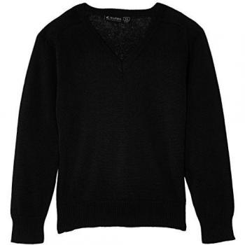Trutex Boys Cotton V Neck Prenda de Punto, Negro, 13 años para Niños