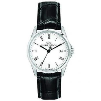 Reloj de Pulsera Philip Watch Capetown Suizo Resistente al Agua 10 ATM - Caja 32 mm - Correa de Cuero - Movimiento de Cuarzo - Vidrio Zafiro
