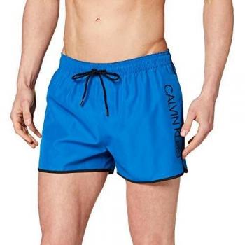 Calvin Klein Short Runner Bañador, Azul