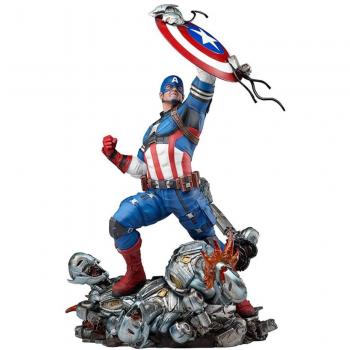 Marvel Future Revolution - Estatua de Capitán América de 38 Cm
