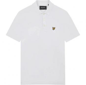Lyle & Scott Men's Plain Polo Shirt - White - Medium