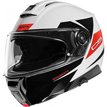 Schuberth C5 Eclipse Casco Modular Rojo-Blanco 53 (XS)