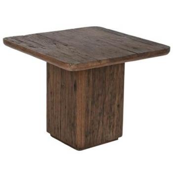 Mesa auxiliar Home ESPRIT Marrón Madera Reciclada 61 x 61 x 50 cm
