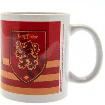 Taza de rayas de Harry Potter Blanco/Escarlata/Amarillo One Size