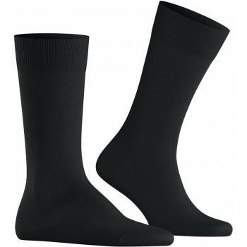 Burlington Lord Plain Cotton Socks for Men (Size 6.5-11, Black)