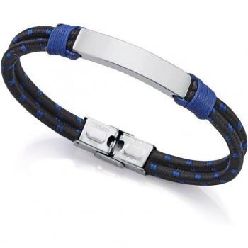 Pulsera Viceroy Heat con placa de acero y cordón multicolor