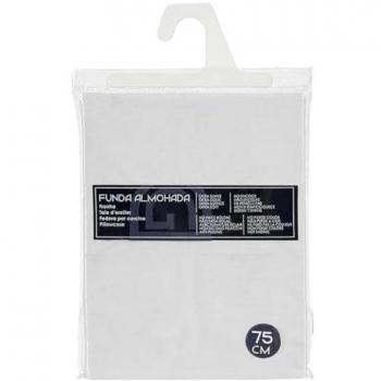 Funda de Almohada 45 x 0,2 x 70 cm Blanca (12 Unidades) - Poliéster Estándar