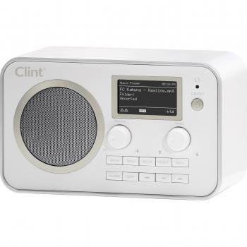 Clint L1DAB-W - Radio (pantalla LCD, Bluetooth, DAB+), blanco (importado)