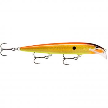 Rapala Scatter Rap Husky 13  cm Hologram Flake Oro Fluorescent Red Wobbler
