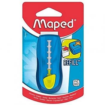 Maped Universal Gom Stick - Goma protectora y recargable, color azul