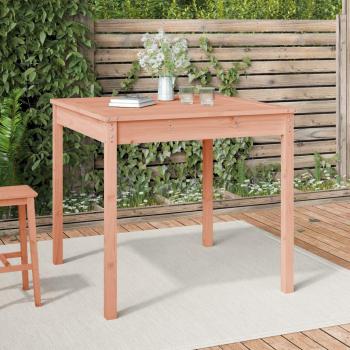Mesa de jardín 82,5x82,5x76 cm en madera maciza Douglas marrón