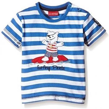 SALT AND PEPPER B T-Shirt Ahoi stripe-Camiseta Bebé-Niñas    Blau