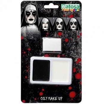 Atosa ES Paleta de Maquillaje de Terror Color Negro y Blanco